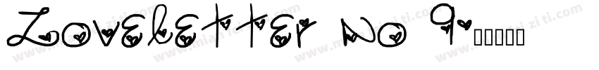 Loveletter No 9字体转换